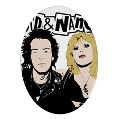 Sid And Nancy Ornament (oval) by Valentinaart