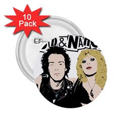 Sid And Nancy 2 25  Buttons (10 Pack)  by Valentinaart