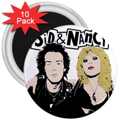 Sid And Nancy 3  Magnets (10 Pack)  by Valentinaart