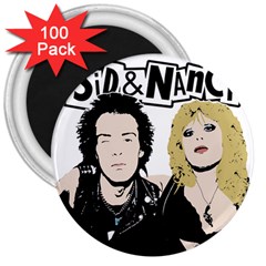 Sid And Nancy 3  Magnets (100 Pack) by Valentinaart