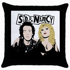 Sid And Nancy Throw Pillow Case (black) by Valentinaart