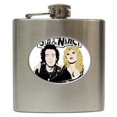 Sid And Nancy Hip Flask (6 Oz) by Valentinaart