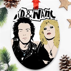 Sid And Nancy Oval Ornament (two Sides) by Valentinaart