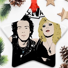 Sid And Nancy Star Ornament (two Sides) by Valentinaart