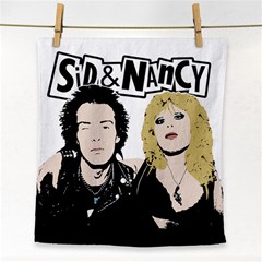 Sid And Nancy Face Towel by Valentinaart