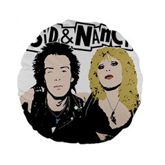 Sid And Nancy Standard 15  Premium Round Cushions by Valentinaart