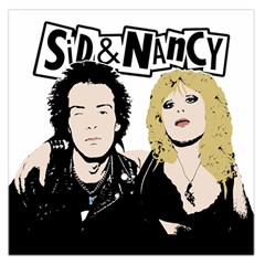 Sid And Nancy Large Satin Scarf (square) by Valentinaart