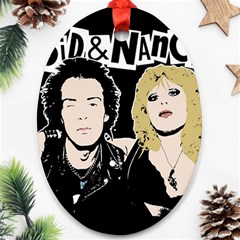 Sid And Nancy Ornament (oval) by Valentinaart