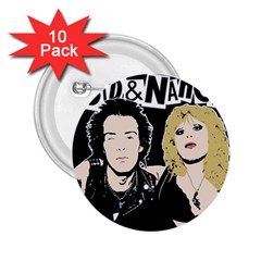 Sid And Nancy 2 25  Buttons (10 Pack)  by Valentinaart