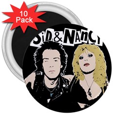 Sid And Nancy 3  Magnets (10 Pack)  by Valentinaart