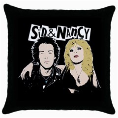 Sid And Nancy Throw Pillow Case (black) by Valentinaart