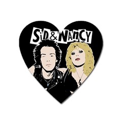 Sid And Nancy Heart Magnet by Valentinaart