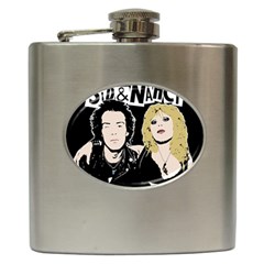 Sid And Nancy Hip Flask (6 Oz) by Valentinaart