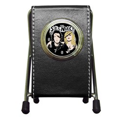 Sid And Nancy Pen Holder Desk Clocks by Valentinaart