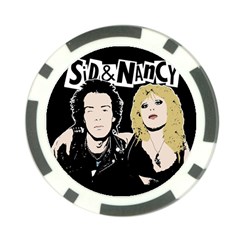 Sid And Nancy Poker Chip Card Guard by Valentinaart