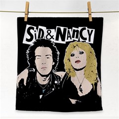 Sid And Nancy Face Towel by Valentinaart