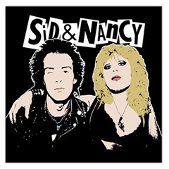 Sid And Nancy Large Satin Scarf (square) by Valentinaart