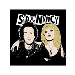 Sid and Nancy Small Satin Scarf (Square) Front