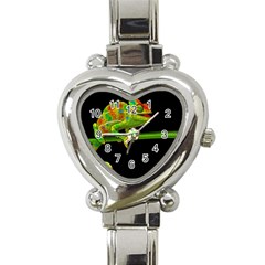 Chameleons Heart Italian Charm Watch by Valentinaart