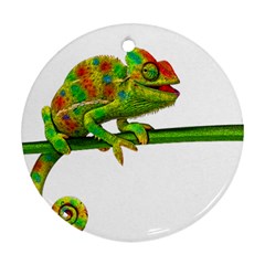 Chameleons Ornament (round) by Valentinaart