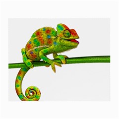 Chameleons Small Glasses Cloth by Valentinaart