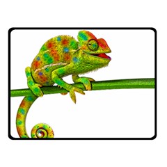 Chameleons Double Sided Fleece Blanket (small)  by Valentinaart