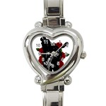 Slash Heart Italian Charm Watch Front