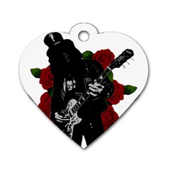 Slash Dog Tag Heart (two Sides) by Valentinaart