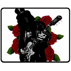 Slash Double Sided Fleece Blanket (medium)  by Valentinaart