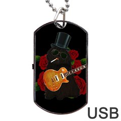 Puli dog - Slash  Dog Tag USB Flash (Two Sides)