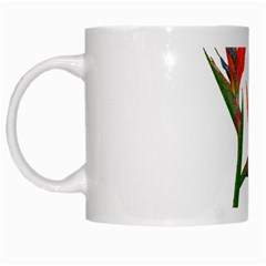 Bird Of Paradise White Mugs by Valentinaart