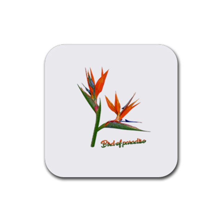 Bird Of Paradise Rubber Coaster (Square) 