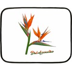 Bird Of Paradise Double Sided Fleece Blanket (Mini)  35 x27  Blanket Front