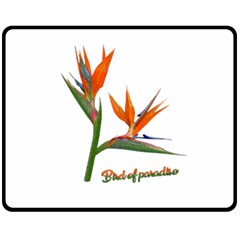 Bird Of Paradise Fleece Blanket (medium)  by Valentinaart