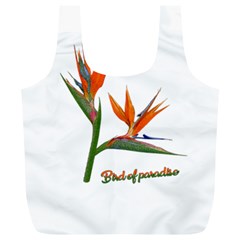 Bird Of Paradise Full Print Recycle Bags (l)  by Valentinaart