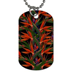 Bird Of Paradise Dog Tag (one Side) by Valentinaart