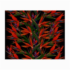 Bird Of Paradise Small Glasses Cloth (2-side) by Valentinaart