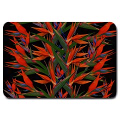 Bird Of Paradise Large Doormat  by Valentinaart