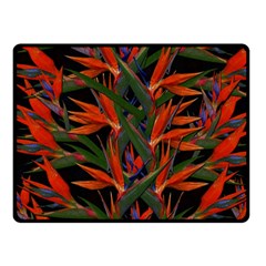 Bird Of Paradise Fleece Blanket (small) by Valentinaart