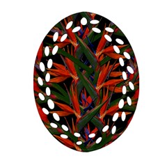 Bird Of Paradise Ornament (oval Filigree) by Valentinaart