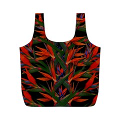 Bird Of Paradise Full Print Recycle Bags (m)  by Valentinaart