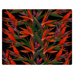 Bird Of Paradise Double Sided Flano Blanket (medium)  by Valentinaart