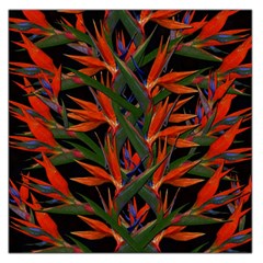 Bird Of Paradise Large Satin Scarf (square) by Valentinaart