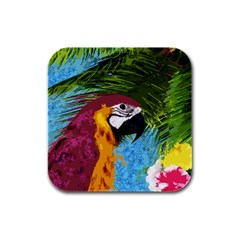 Ara Rubber Square Coaster (4 Pack)  by Valentinaart