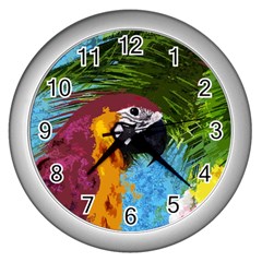 Ara Wall Clocks (silver)  by Valentinaart