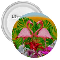 Flamingo 3  Buttons by Valentinaart