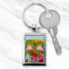 Flamingo Key Chains (rectangle)  by Valentinaart