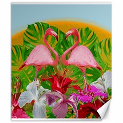 Flamingo Canvas 20  X 24   by Valentinaart