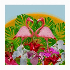 Flamingo Medium Glasses Cloth by Valentinaart