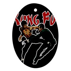 Kung Fu  Ornament (oval) by Valentinaart